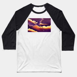 Sunset Dragon Baseball T-Shirt
